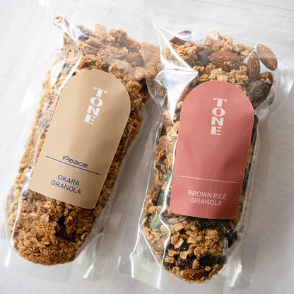 玄米グラノーラとおからグラノーラの写真